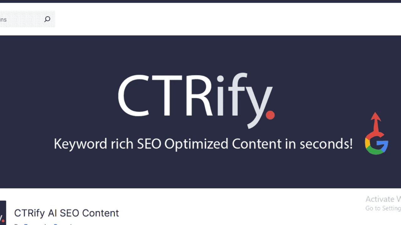 Create SEO-Optimized Content Fast with Ctrify's Article Writer